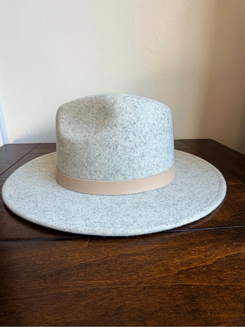 Lack of Color Light Grey 100% Australian Wool Fedora Rancher Hat Medium 57cm